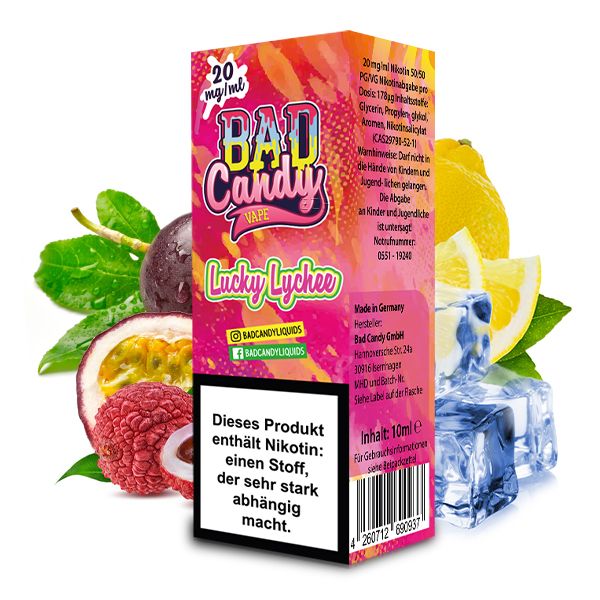 Bad Candy Lucky Lychee 20mg Nikotinsalz Liquid