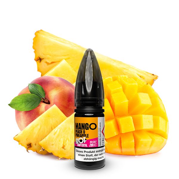 Riot Squad Bar Edition Mango, Peach & Pineapple Nikotinsalz Liquid 10ml