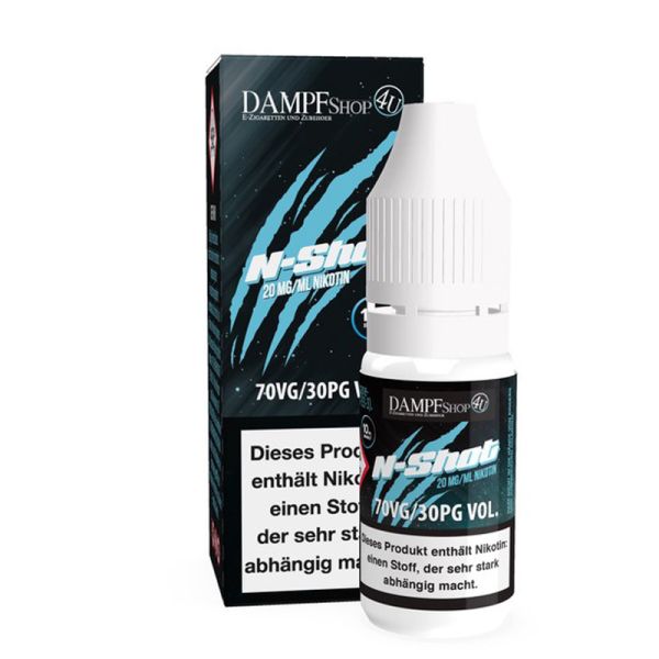 Dampfshop4u N-Shot Nikotin 20mg 70/30 10ml