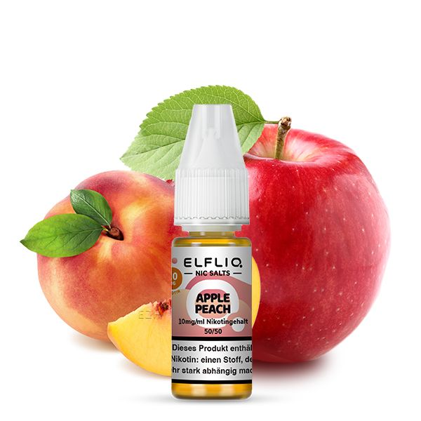 Elfbar Elfliq Apple Peach Nikotinsalz Liquid 10ml