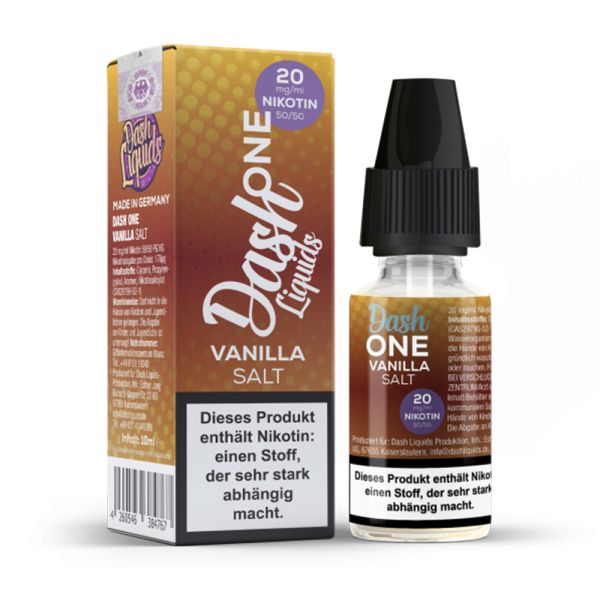 Dash Liquids One Vanilla Nikotinsalz Liquid 10ml
