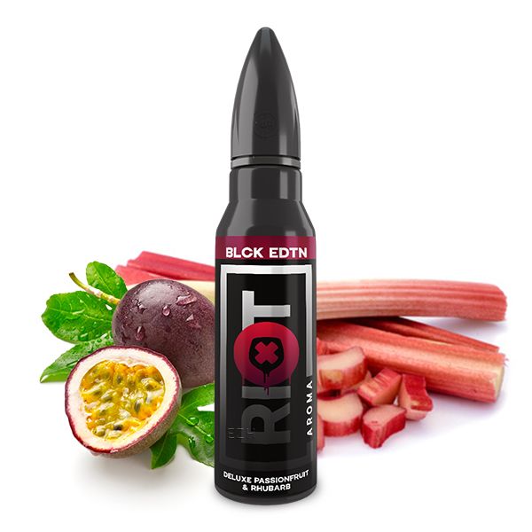 Riot Squad Black Edition Deluxe Passionfruit & Rhubarb Aroma