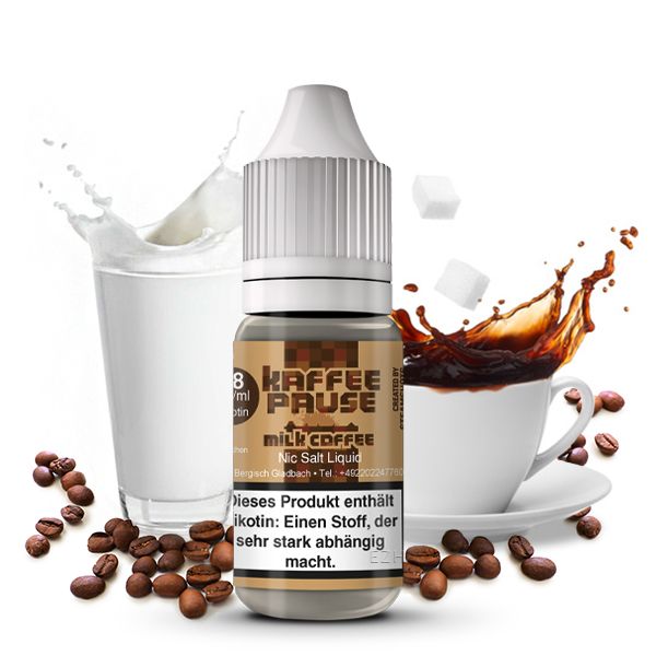 Kaffeepause Milk Coffee 18mg Nikotinsalz Liquid