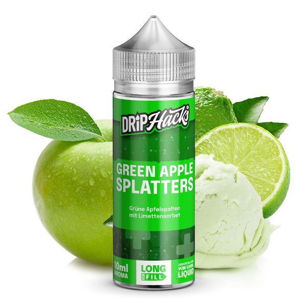 Drip Hacks Green Apple Splatters Longfill Aroma
