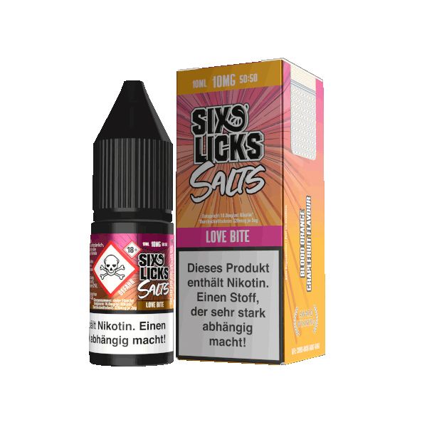 Sixs Licks Love Bite Nikotinsalz Liquid 10ml