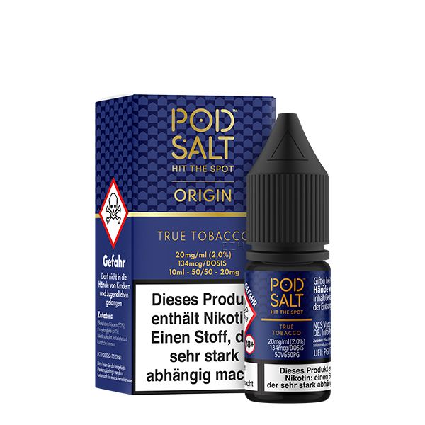 Pod Salt Origin True Tobacco Nikotinsalz Liquid 10ml