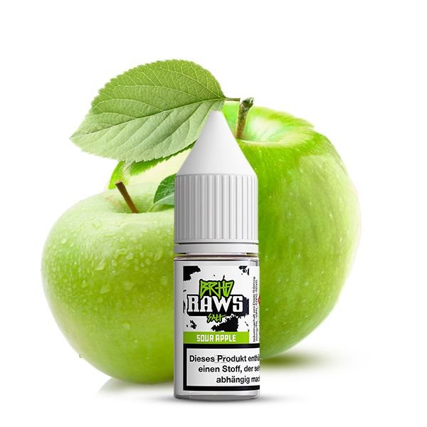 BAREHEAD Raws Sour Apple Nikotinsalz Liquid 10ml