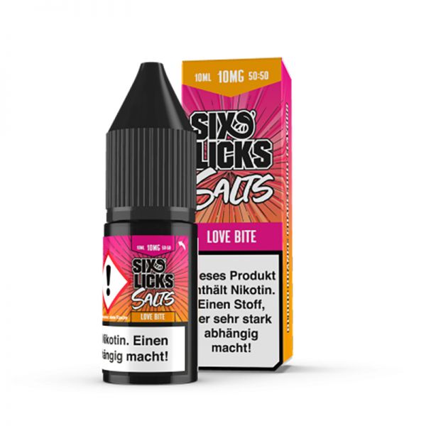 Six Licks Love Bite 20mg Nikotinsalz Liquid