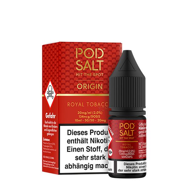 Pod Salt Origin Royal Tobacco Nikotinsalz Liquid 10ml