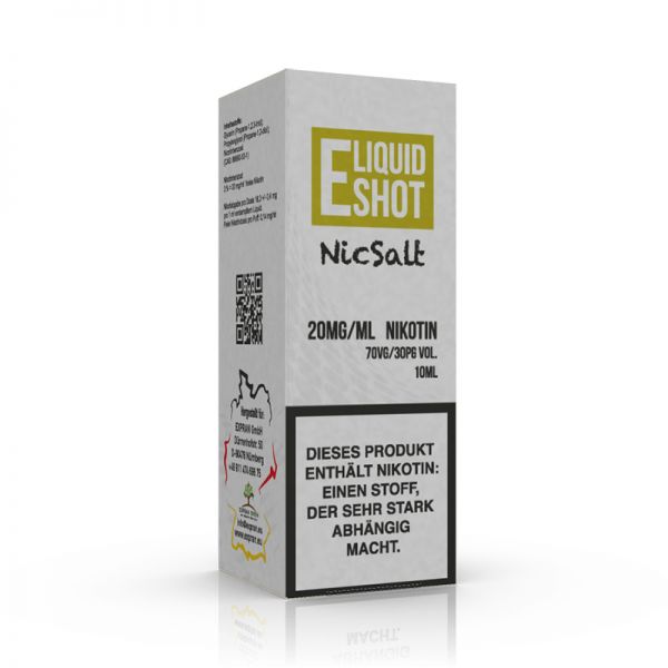 E-LiquidShot Nic Salt Nikotin 20mg VPG 70/30 10ml