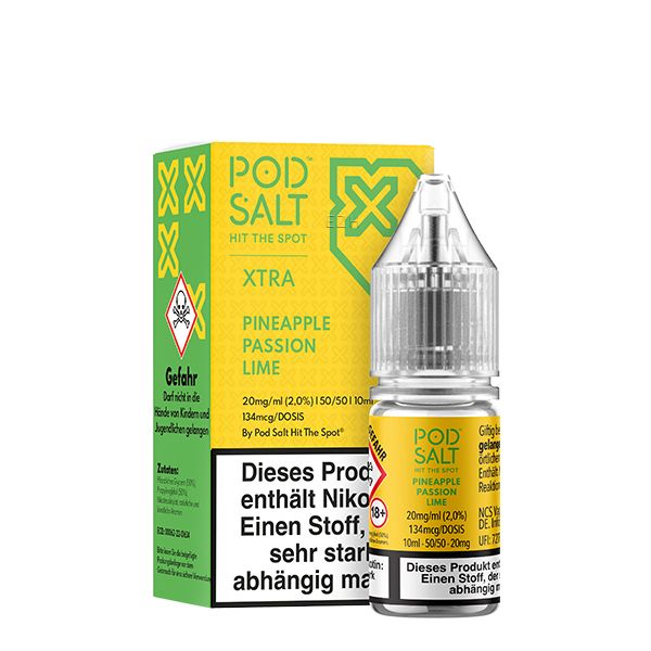 Pod Salt XTRA Pineapple Passion Lime Nikotinsalz Liquid 10ml
