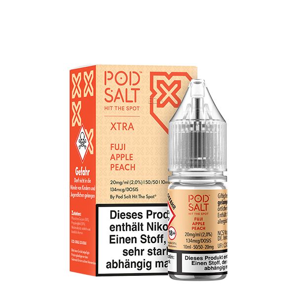 Pod Salt XTRA Fuji Apple Peach Nikotinsalz Liquid 10ml