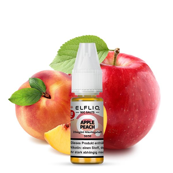 Elfbar Elfliq Apple Peach Nikotinsalz Liquid 10ml2
