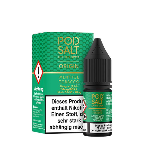 Pod Salt Origin Menthol Tobacco Nikotinsalz Liquid 10ml