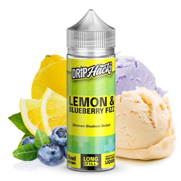 Drip Hacks Lemon & Blueberry Fizz Longfill Aroma