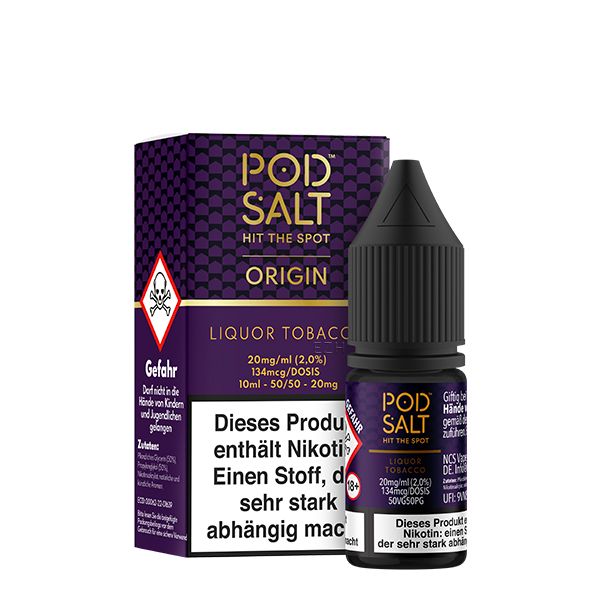 Pod Salt Origin Liqour Tobacco Nikotinsalz Liquid 10ml
