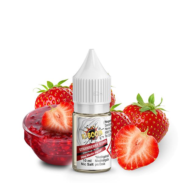 K-Boom Strawberry Bomb Original Rezept 20mg Nikotinsalz Liquid