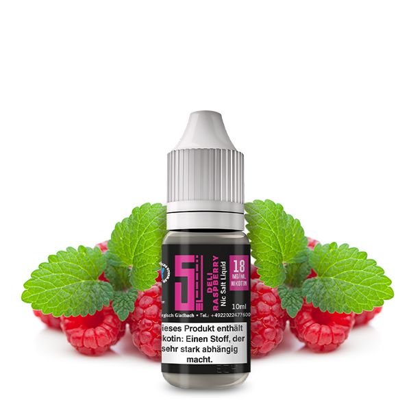 5 EL Deli Raspberry 18mg Nikotinsalz Liquid