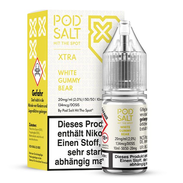 Pod Salt XTRA White Gummy Bear Nikotinsalz Liquid 10ml