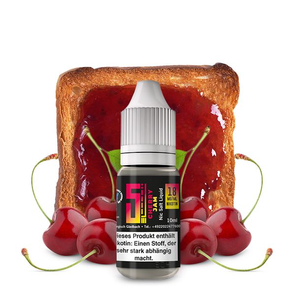 5 EL Cherry Jam 18mg Nikotinsalz Liquid